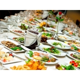 buffet de almoço para casamento simples Vila Plana